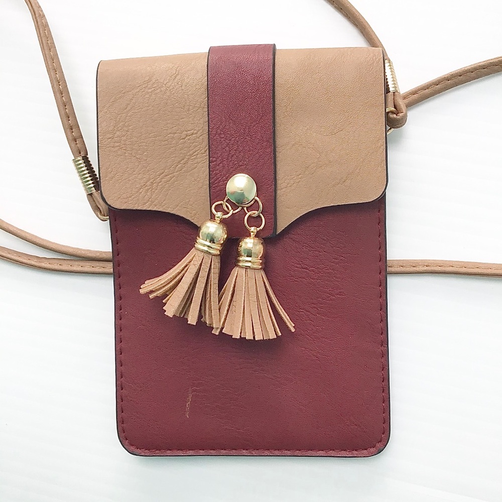 URBAN ENERGY Crossbody Tassel Small Boho Festival Bag